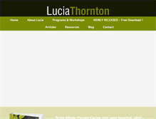 Tablet Screenshot of luciathornton.com